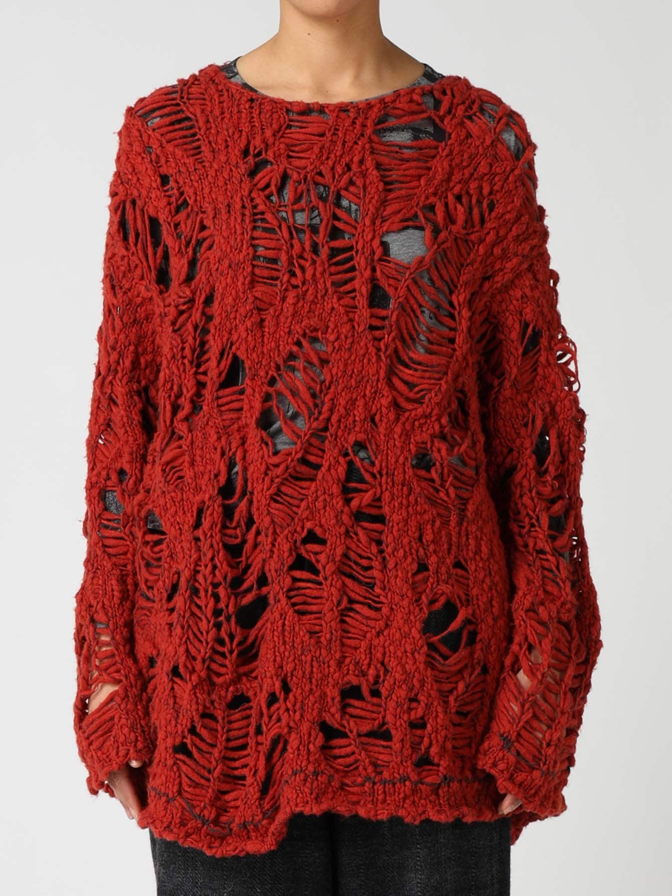 SUPER CHUNKY DISTORTED SLUB PULLOVER