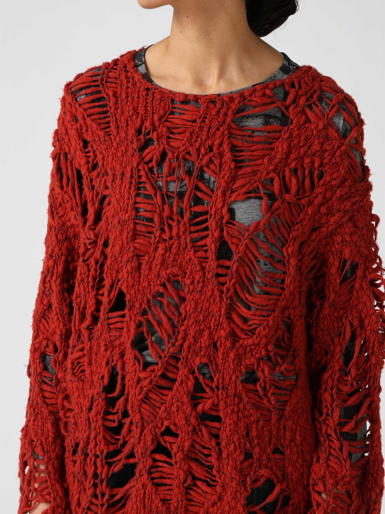 SUPER CHUNKY DISTORTED SLUB PULLOVER