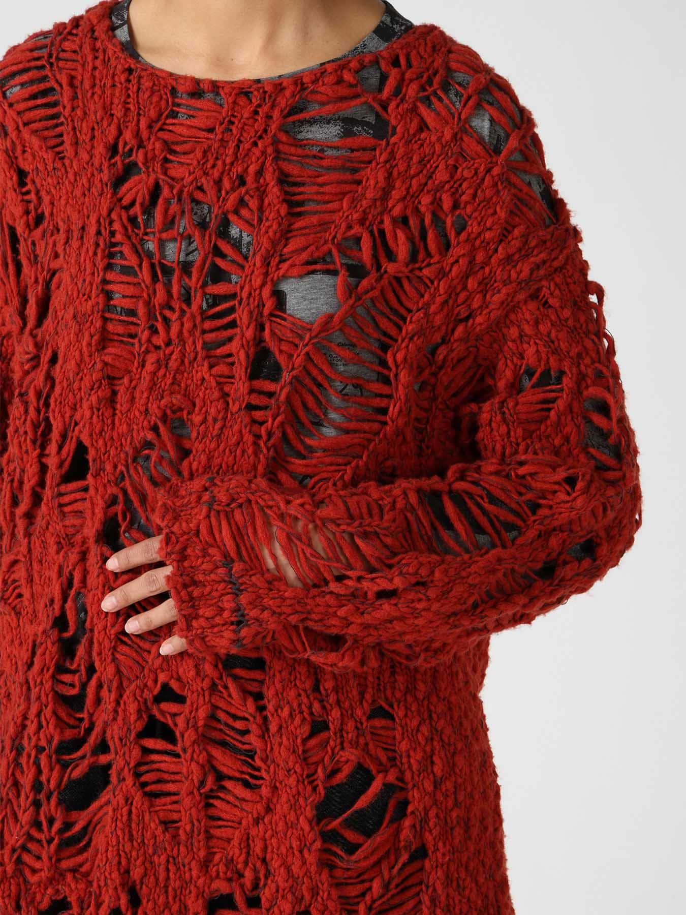 SUPER CHUNKY DISTORTED SLUB PULLOVER