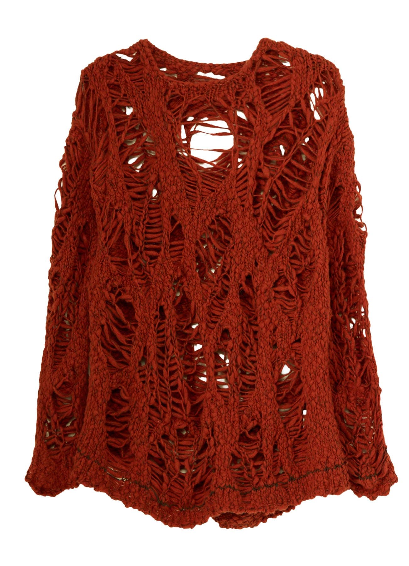 SUPER CHUNKY DISTORTED SLUB PULLOVER