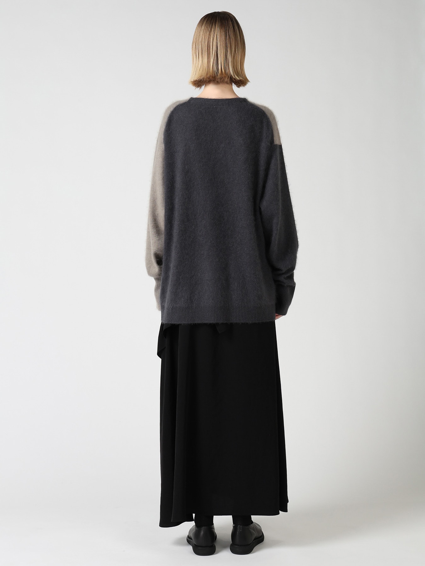 CASHMERE COLOR BLOCKING PULLOVER