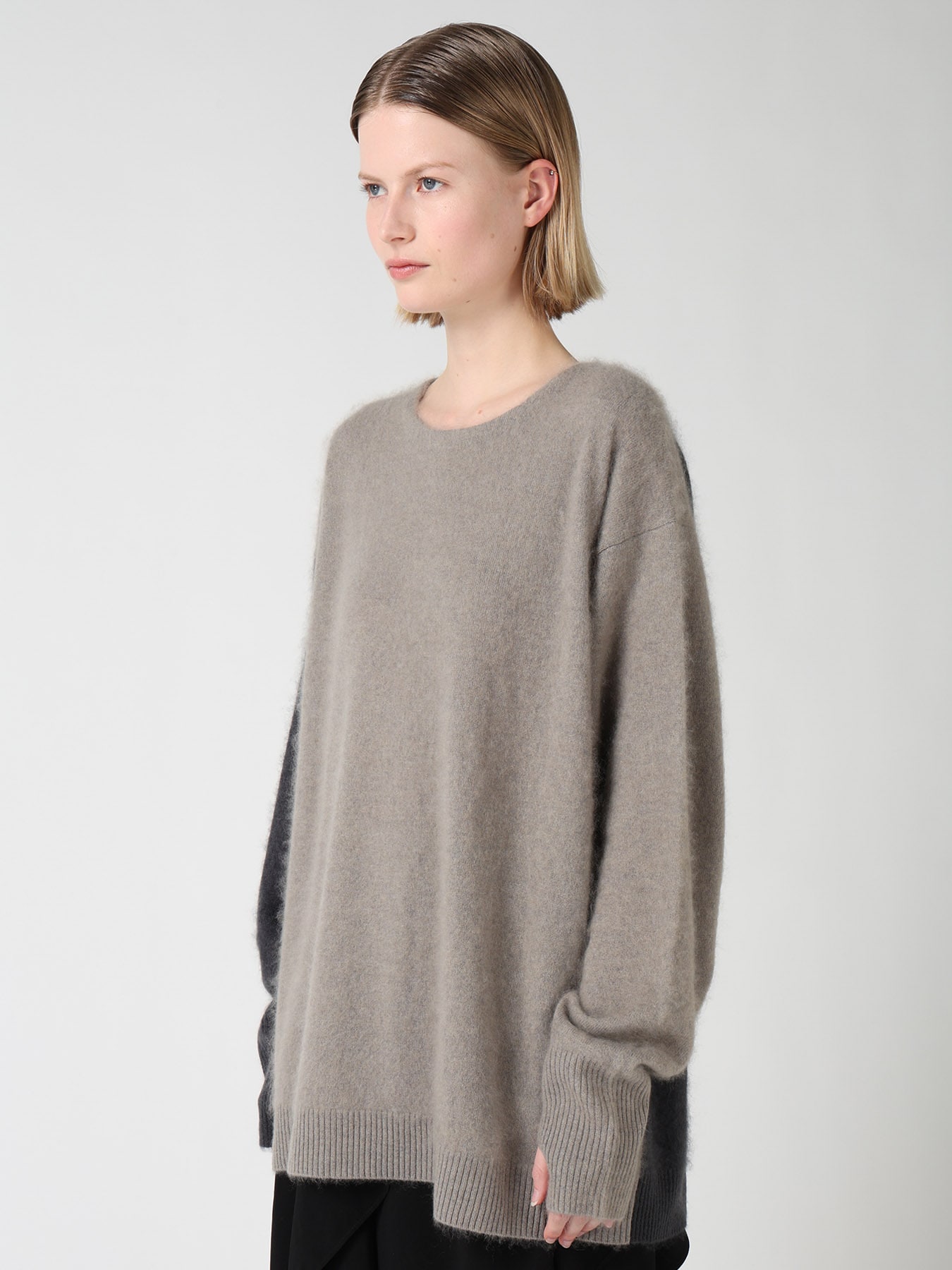 CASHMERE COLOR BLOCKING PULLOVER