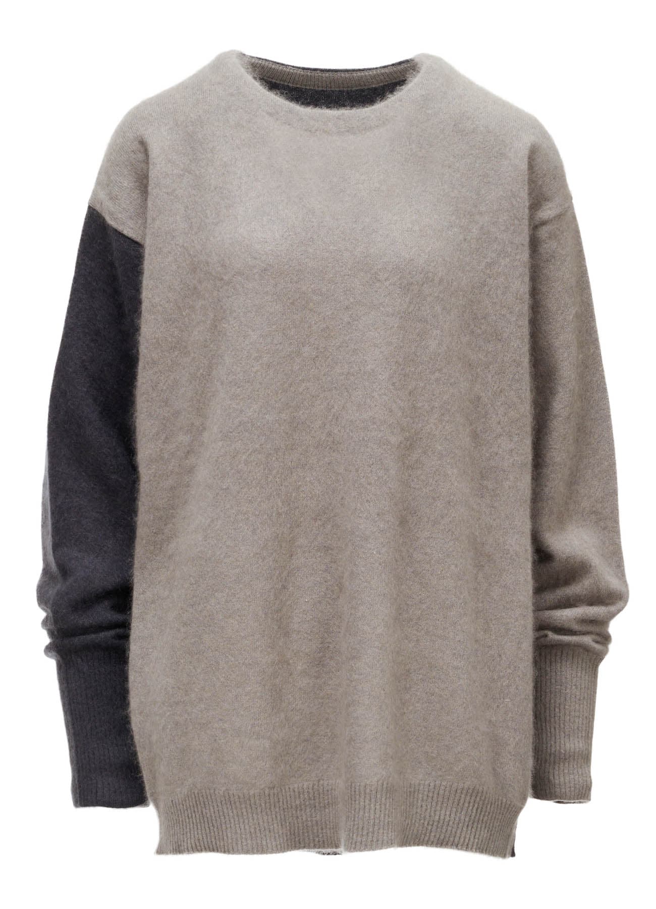 CASHMERE COLOR BLOCKING PULLOVER