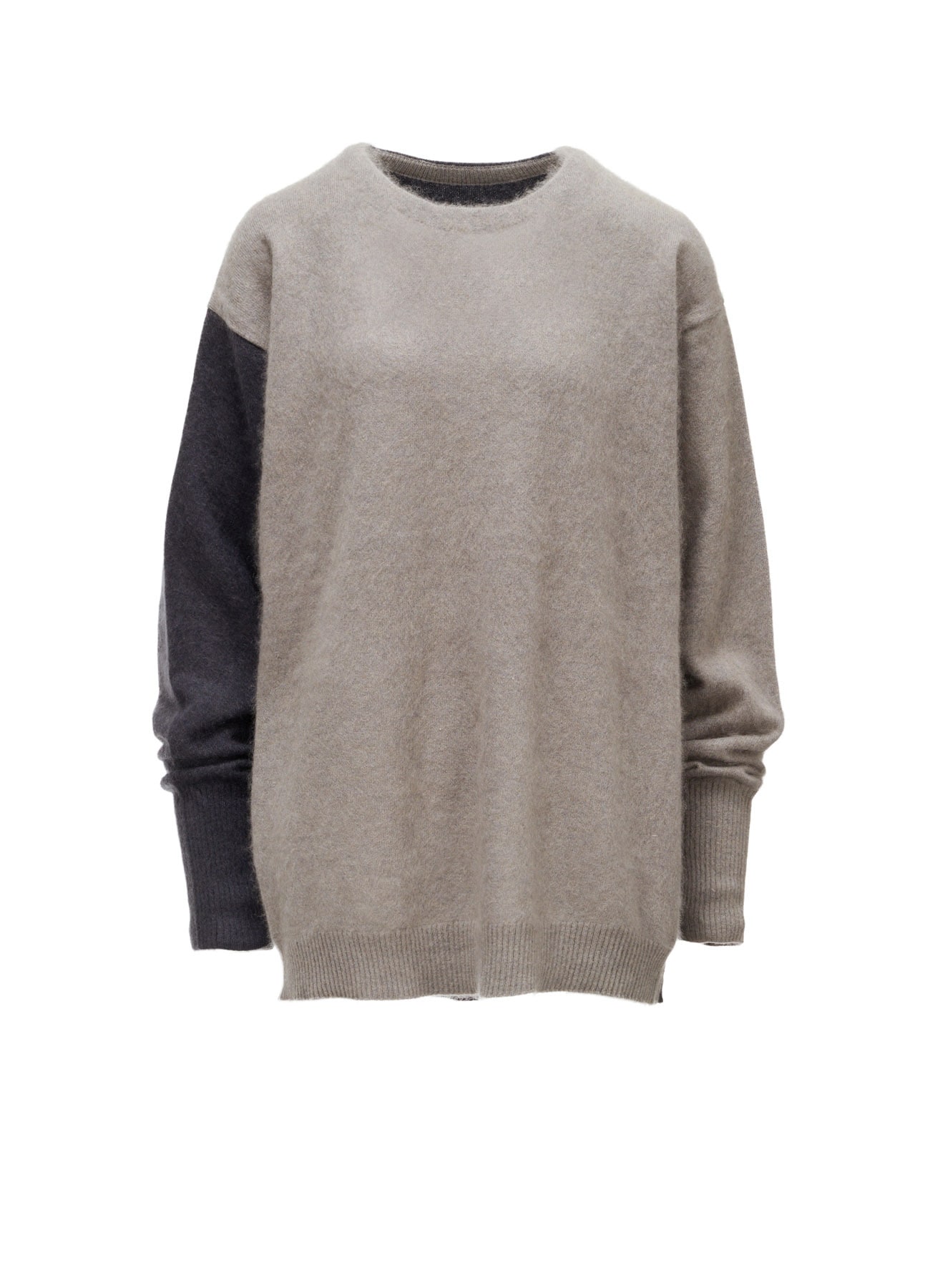 CASHMERE COLOR BLOCKING PULLOVER