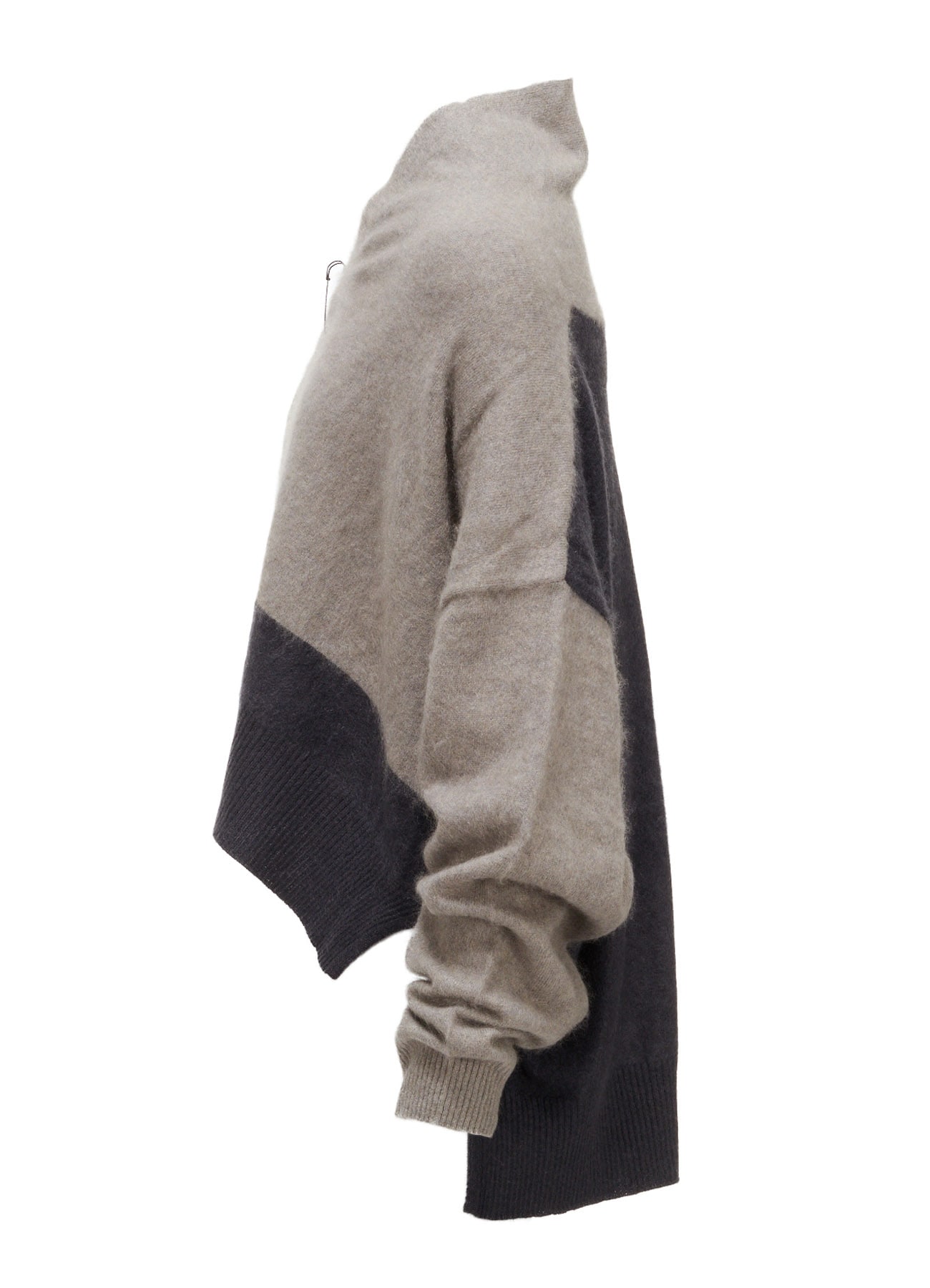 CASHMERE COLOR BLOCKING GOWN
