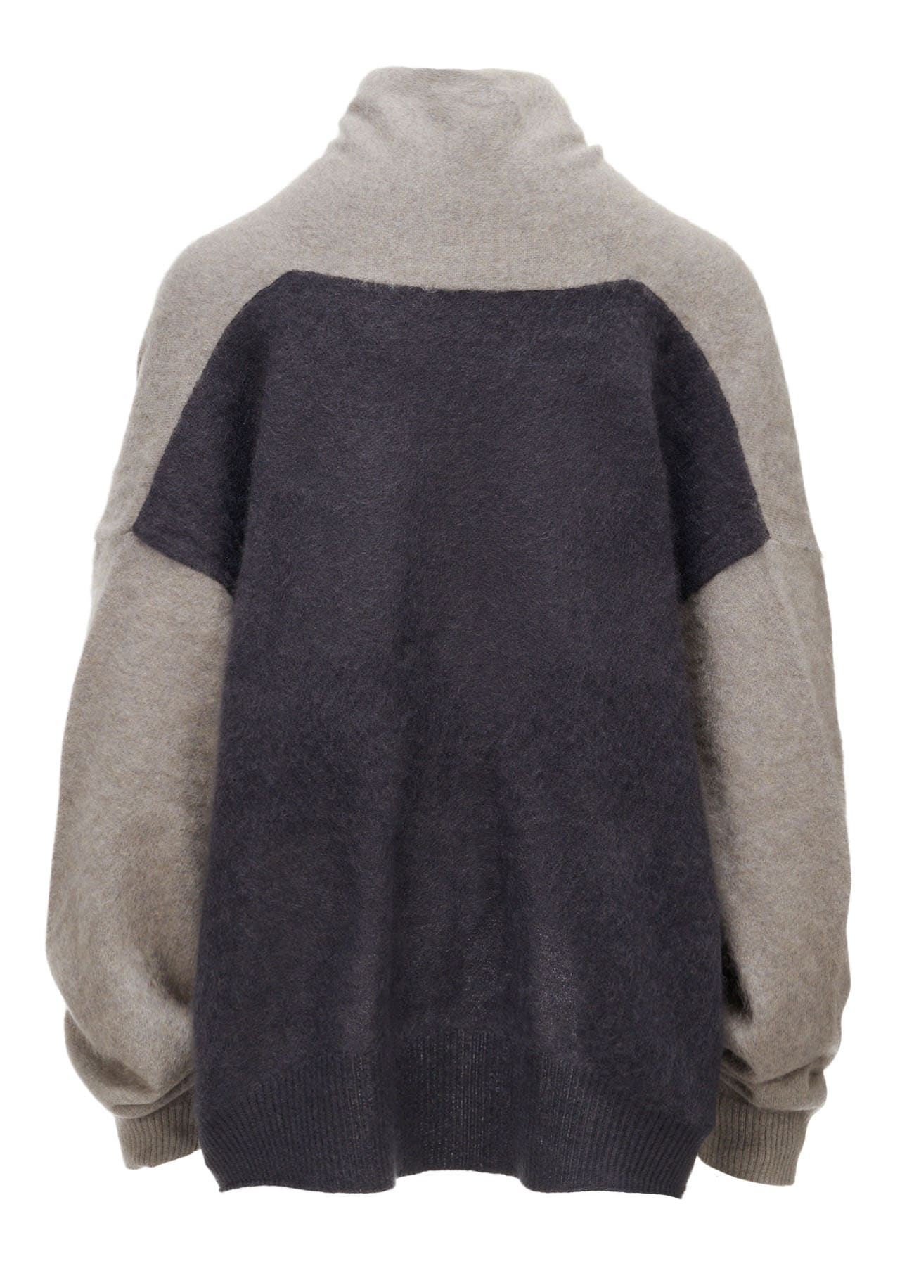 CASHMERE COLOR BLOCKING GOWN