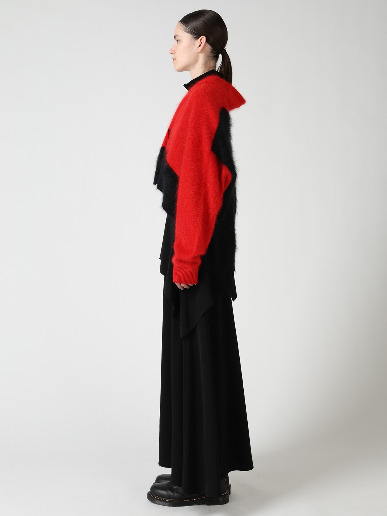 CASHMERE COLOR BLOCKING GOWN