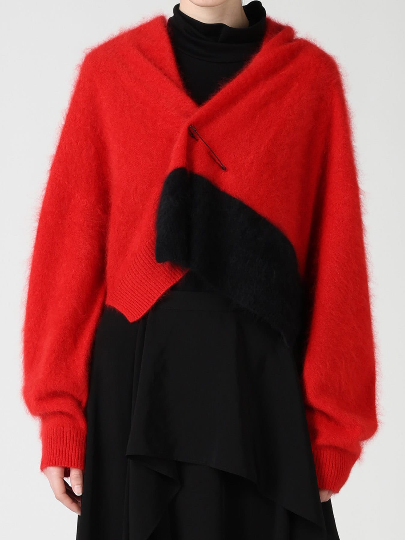 CASHMERE COLOR BLOCKING GOWN