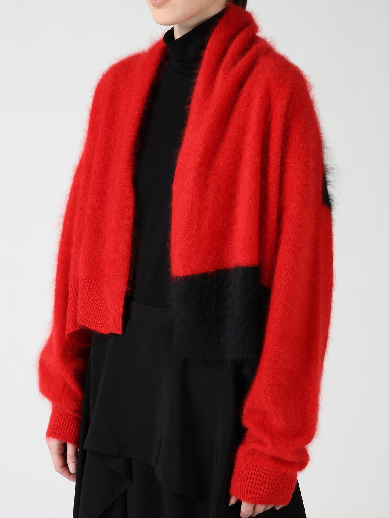 CASHMERE COLOR BLOCKING GOWN