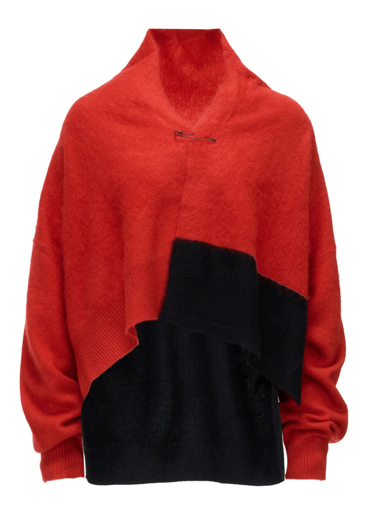 CASHMERE COLOR BLOCKING GOWN