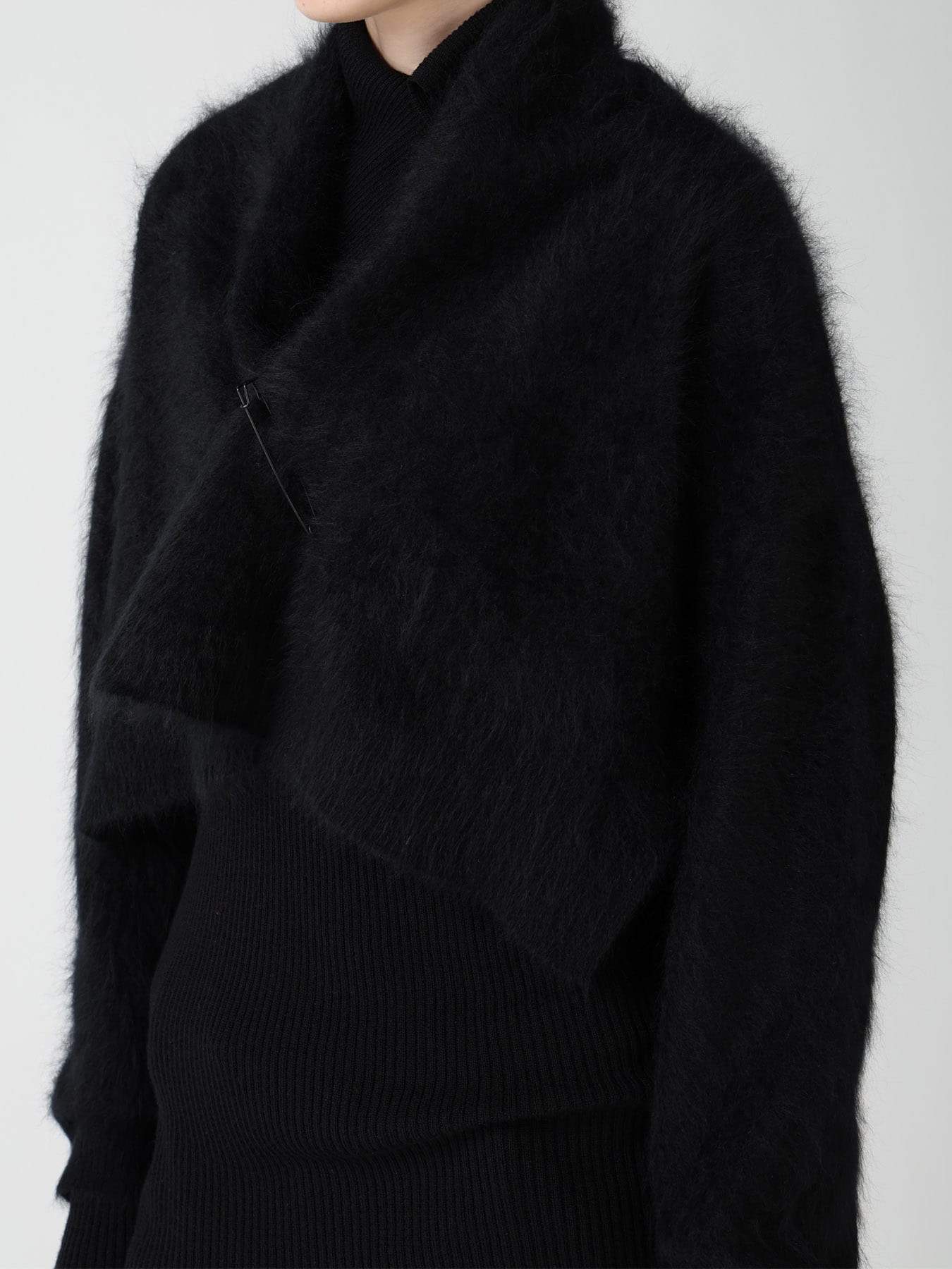 CASHMERE COLOR BLOCKING GOWN