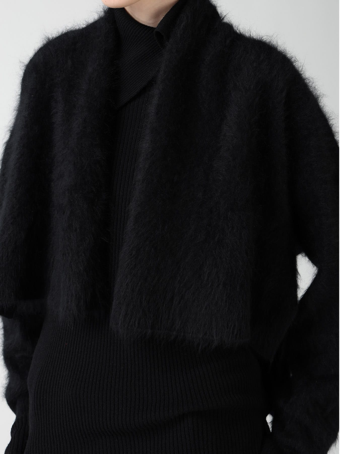 CASHMERE COLOR BLOCKING GOWN