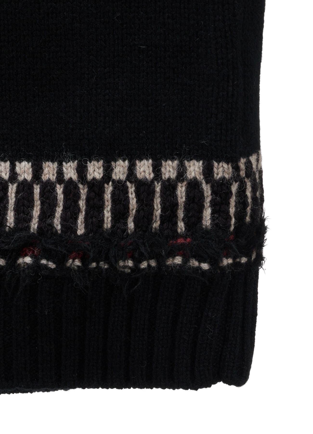 MULTI-MATERIAL NORDIC PULLOVER