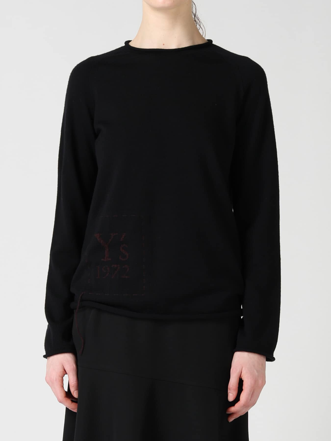 WOOL INTARSIA Y's LOGO PULLOVER