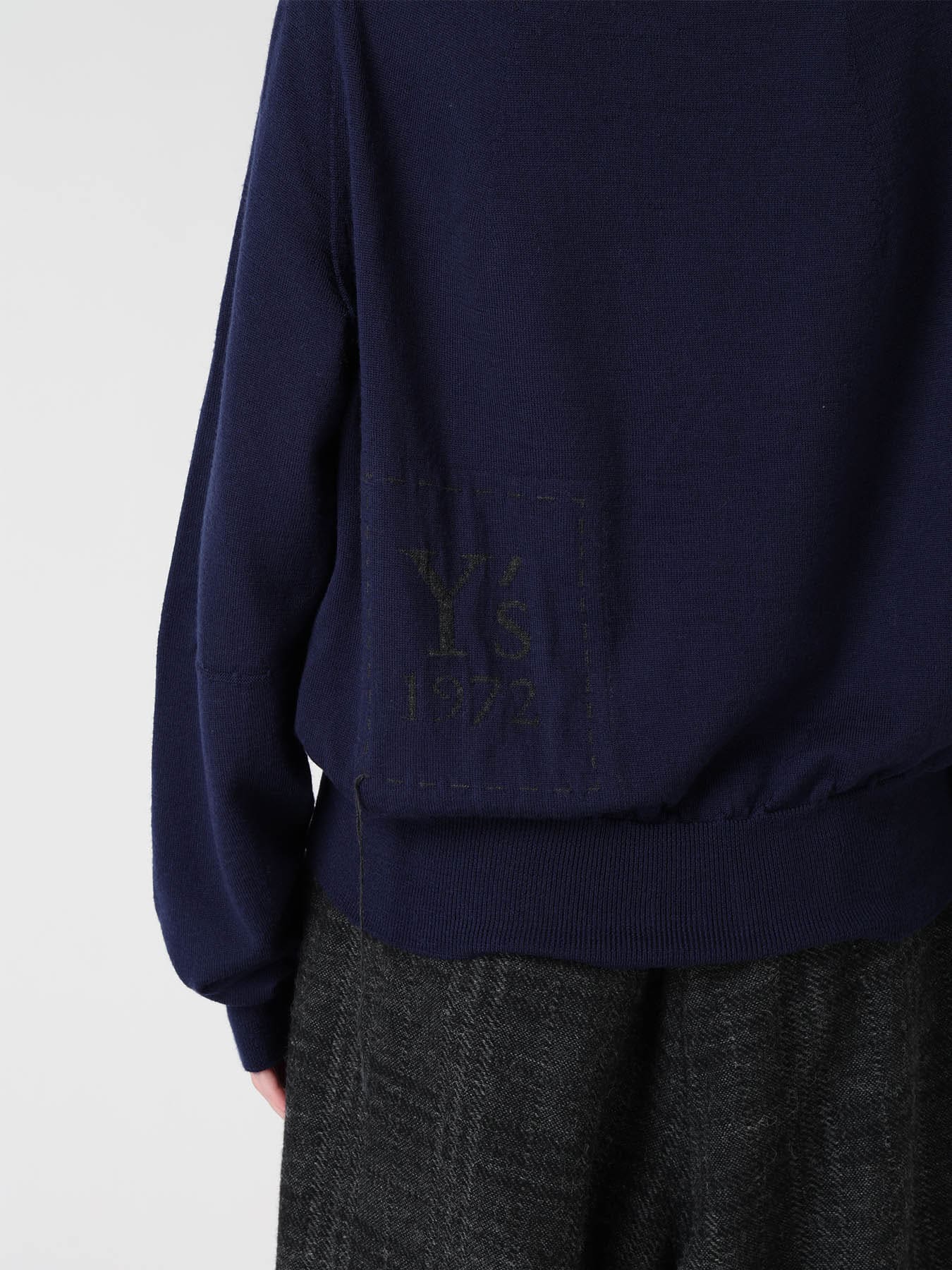 WOOL INTARSIA Y's LOGO CARDIGAN