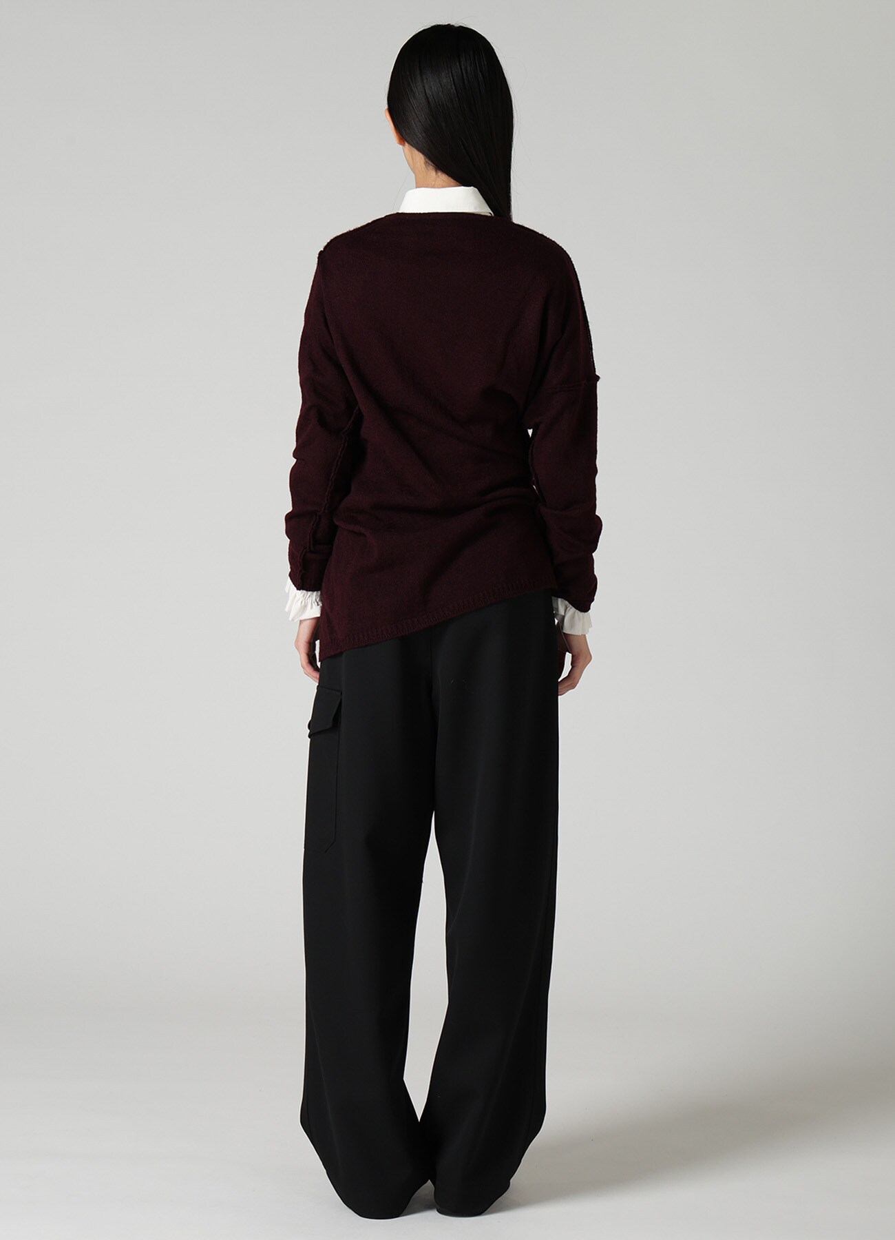 12G JERSEY TWISTED KNIT PULLOVER