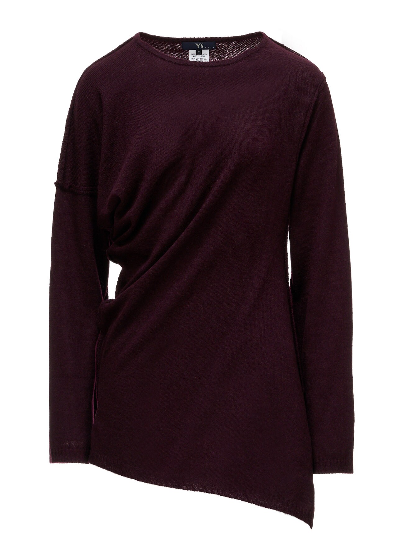 12G JERSEY TWISTED KNIT PULLOVER