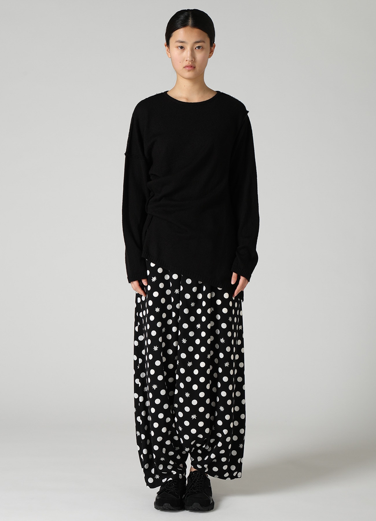 12G JERSEY TWISTED KNIT PULLOVER
