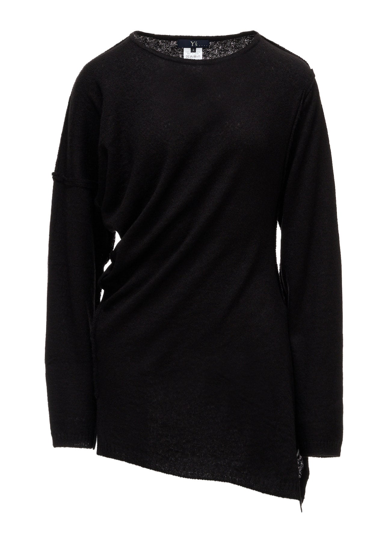 12G JERSEY TWISTED KNIT PULLOVER