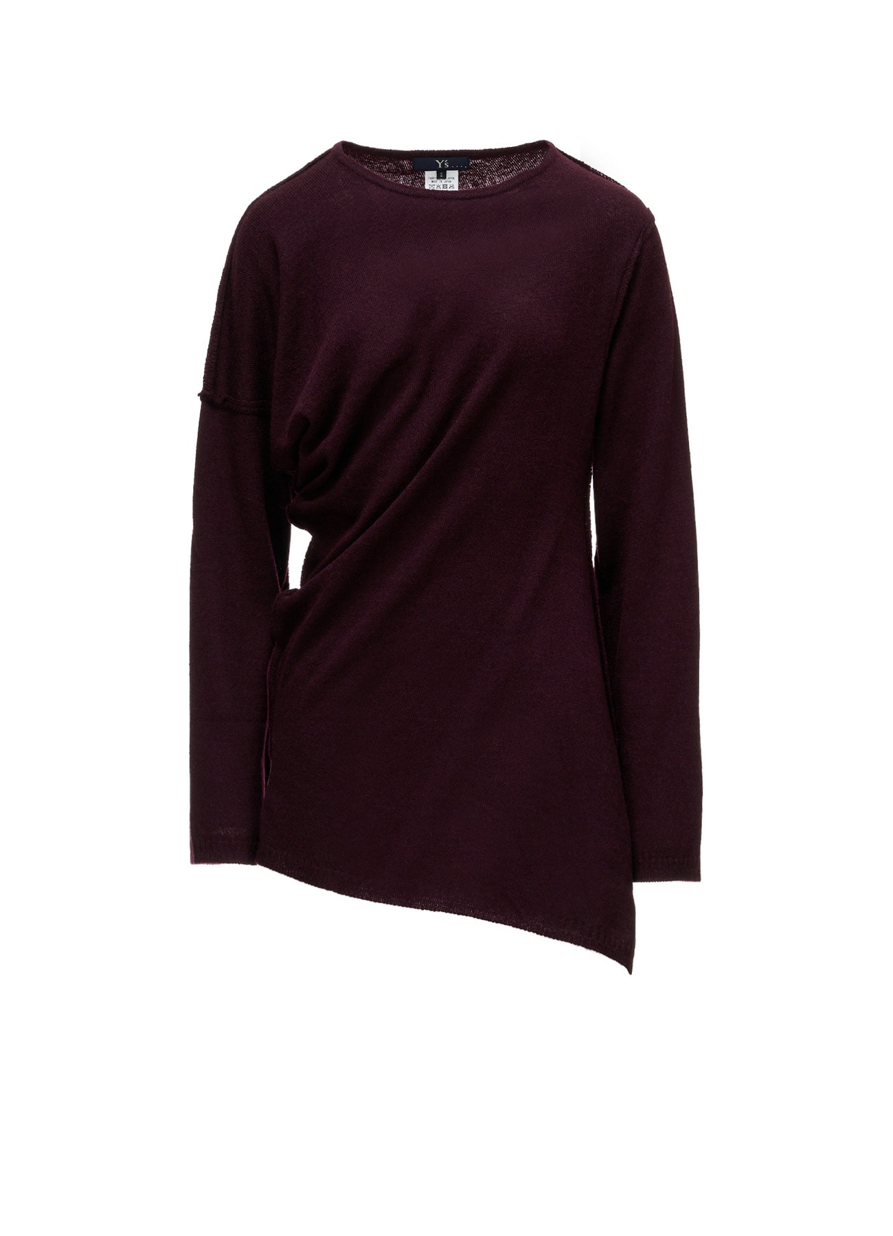 12G JERSEY TWISTED KNIT PULLOVER