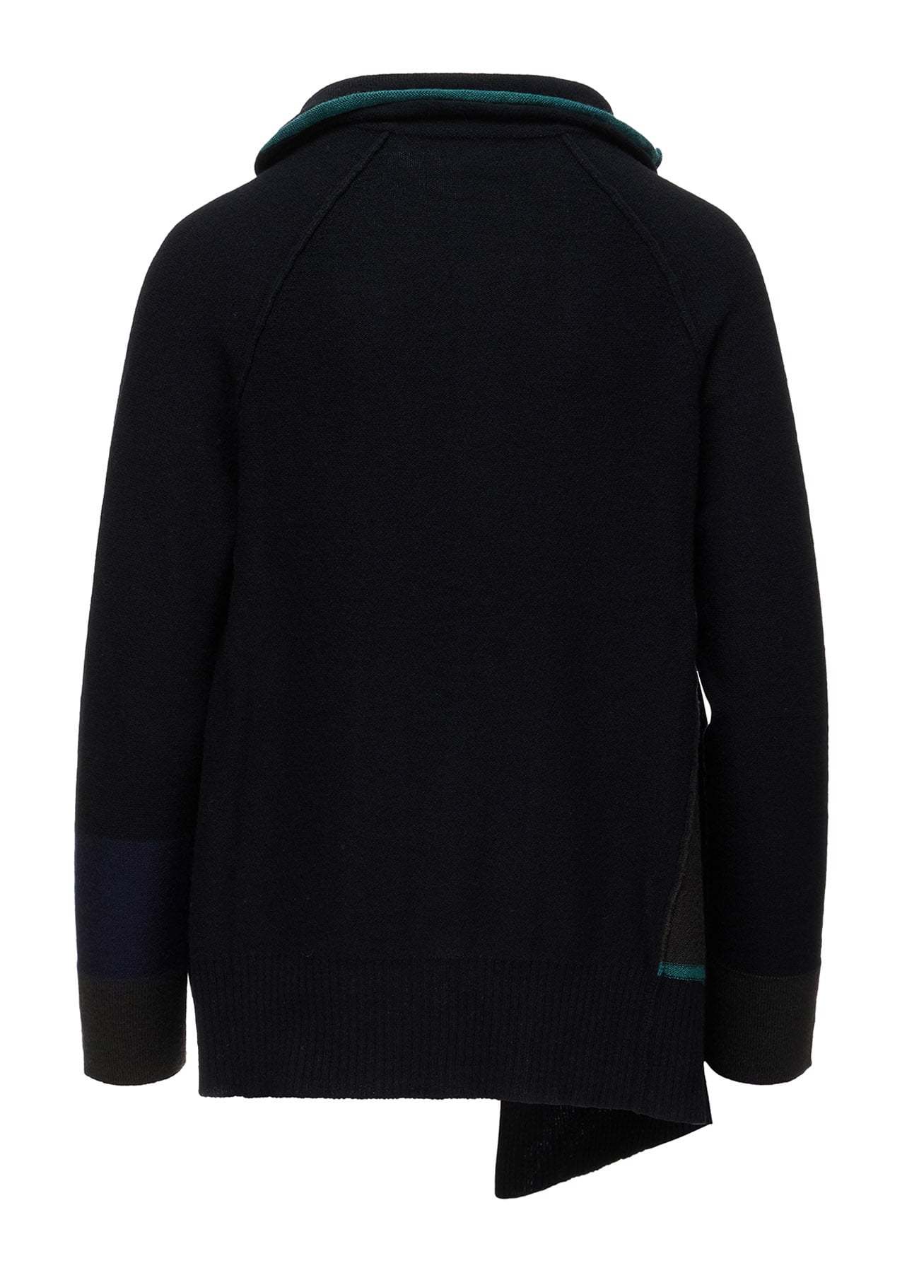 REVERSE JERSEY SIDE DRAPE JACKET