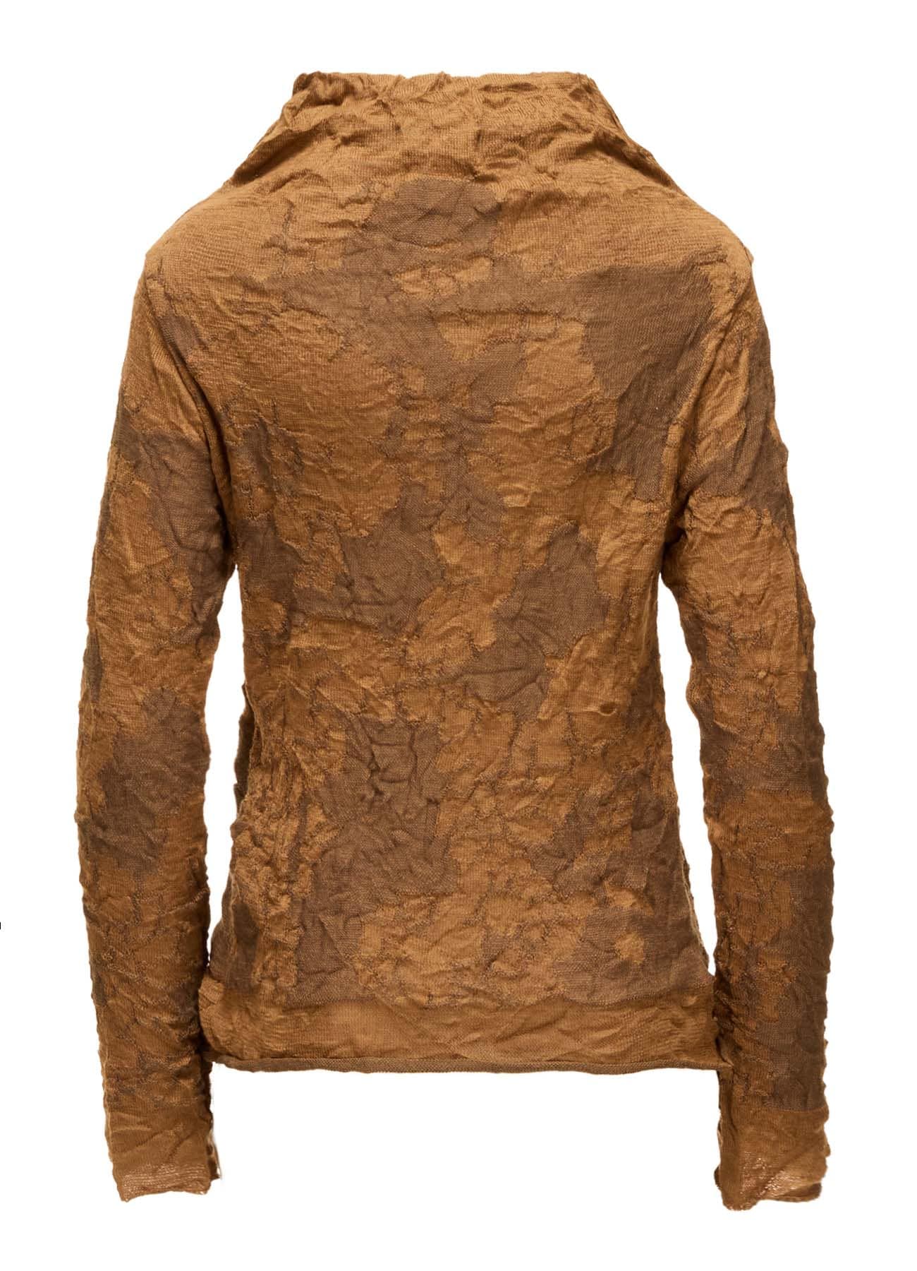 CRACKED PATTERN LINKS OFF NECK PULLOVER