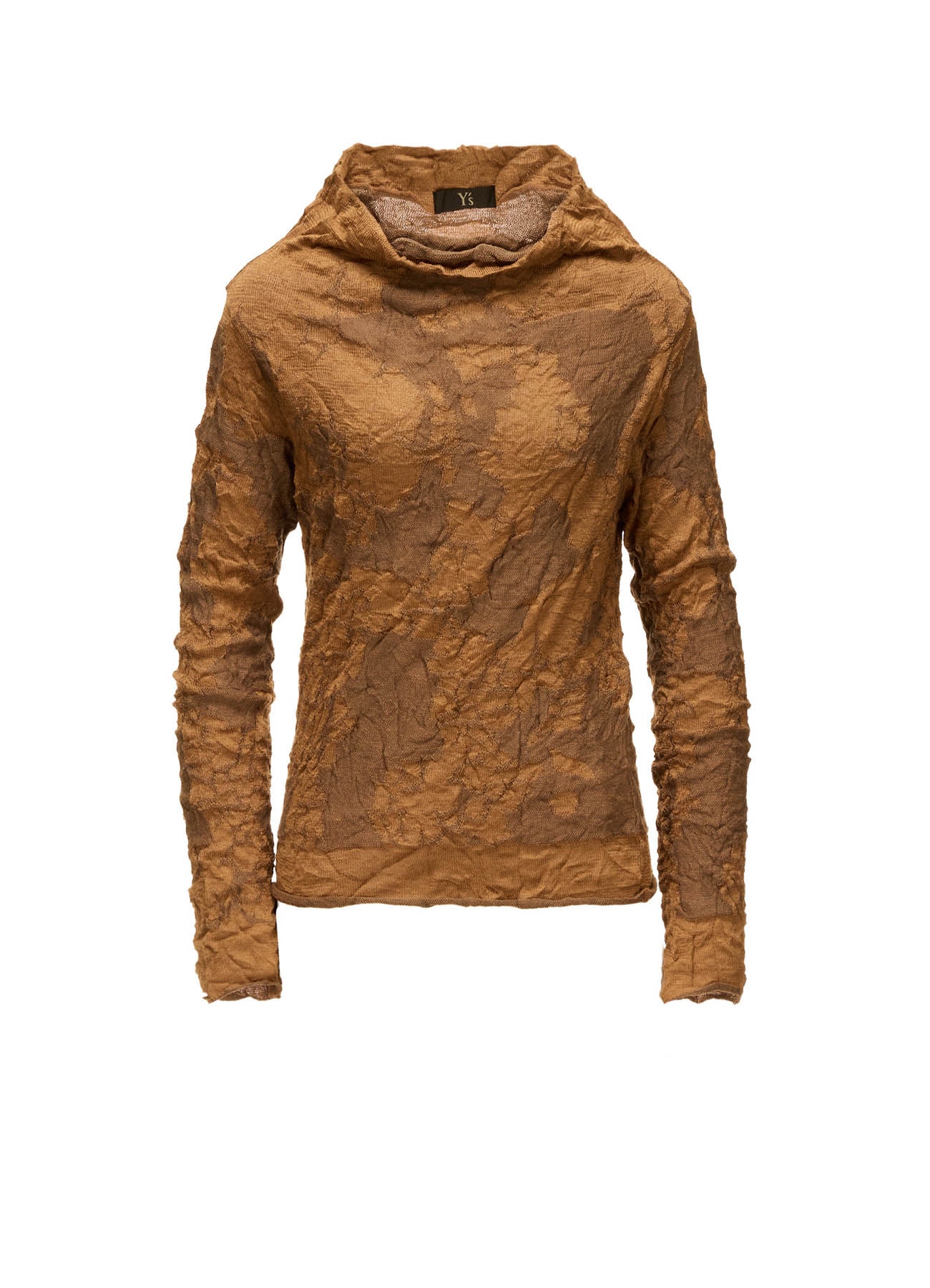 CRACKED PATTERN LINKS OFF NECK PULLOVER