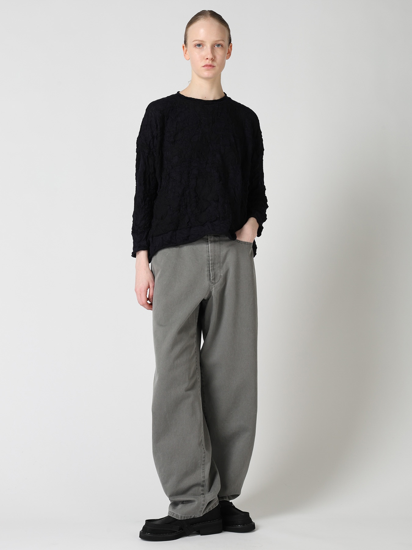 CRACKED PATTERN LINKS BIG PULLOVER