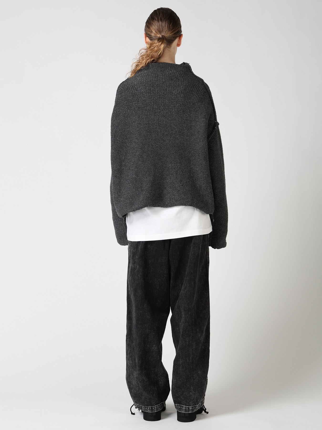 Y's LOGO KNIT PULLOVER(S Charcoal): Y's｜THE SHOP YOHJI YAMAMOTO