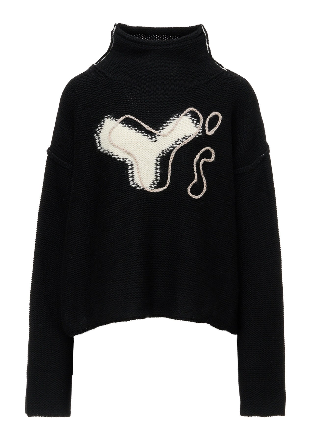 Y's LOGO KNIT PULLOVER