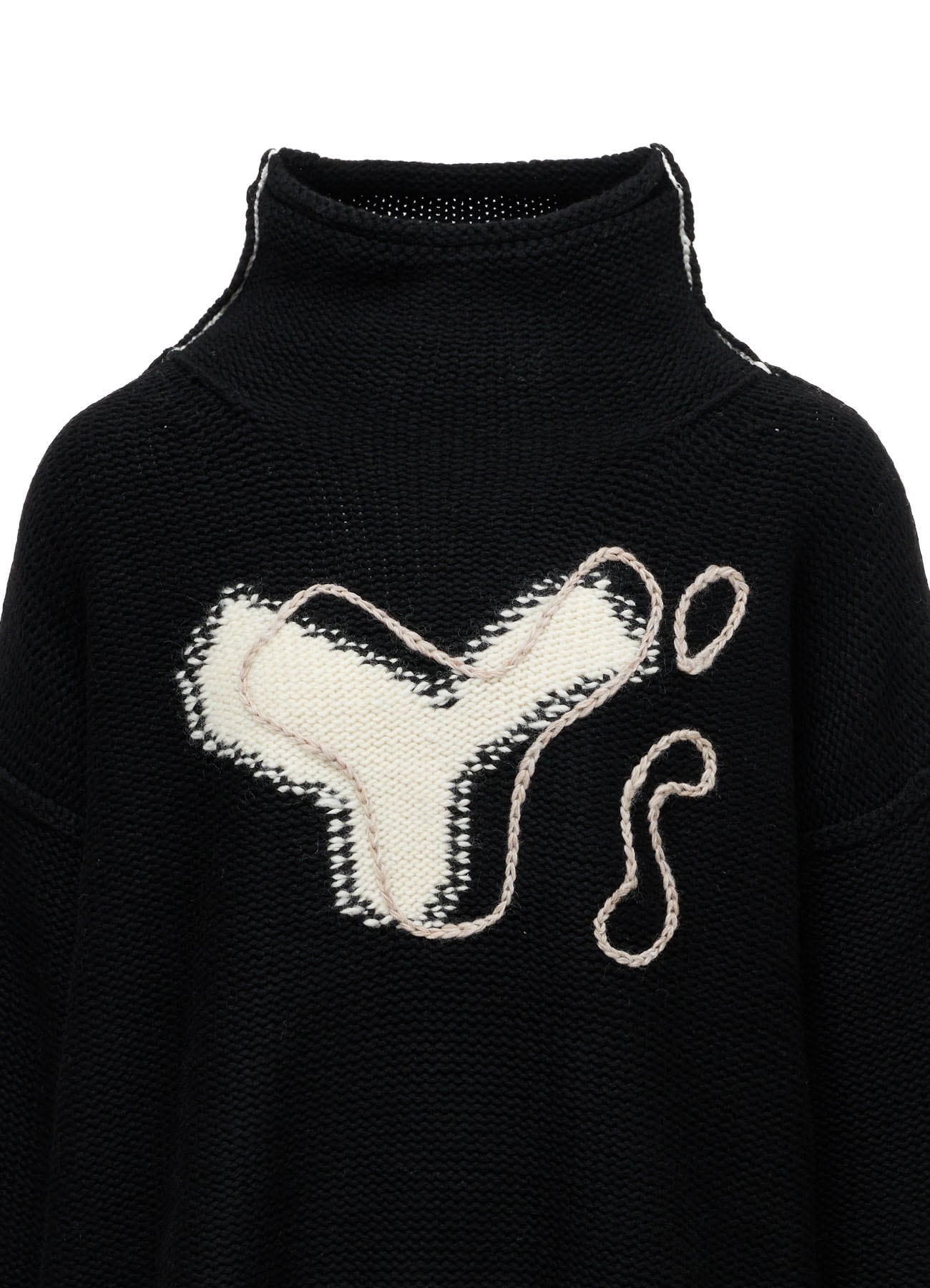 Y's LOGO KNIT PULLOVER