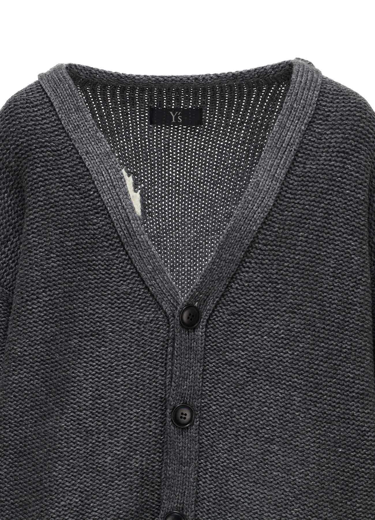 Y's LOGO KNIT CARDIGAN