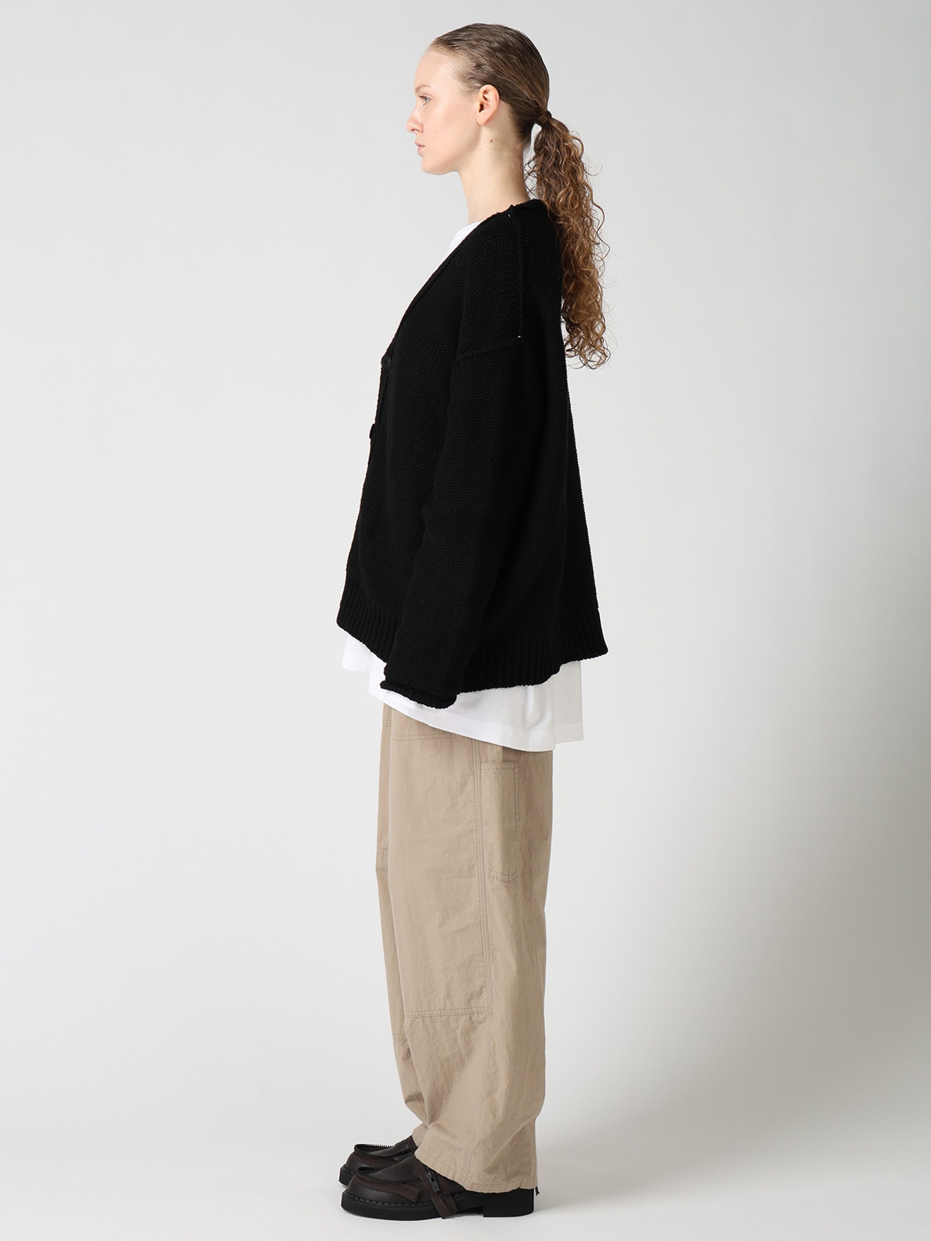 Y's LOGO KNIT CARDIGAN(S Black): Y's｜THE SHOP YOHJI YAMAMOTO