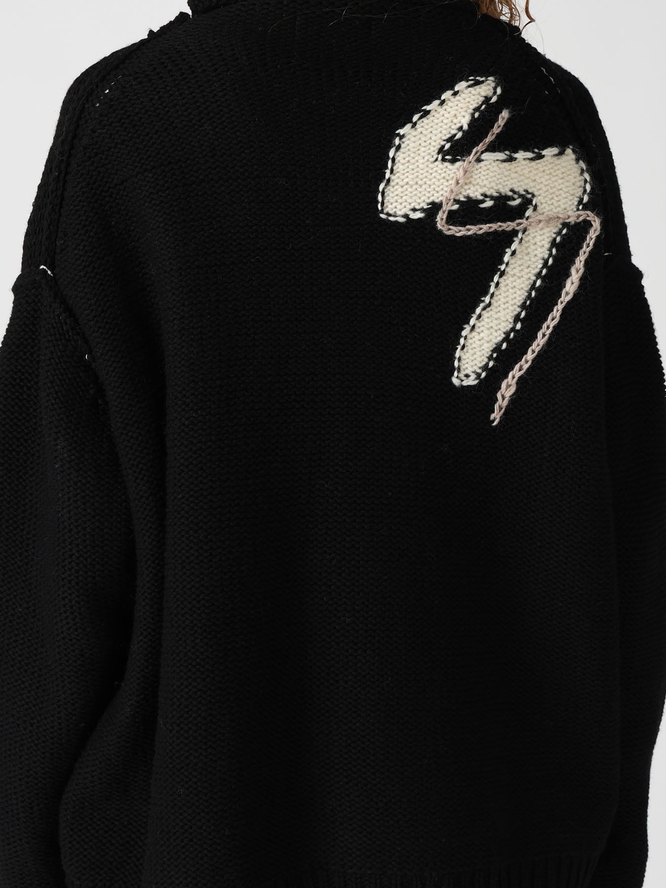 Y's LOGO KNIT CARDIGAN(S Black): Y's|THE SHOP YOHJI YAMAMOTO Y's LOGO KNIT CARDIGAN(S Black): Y's|THE SHOP YOHJI YAMAMOTO