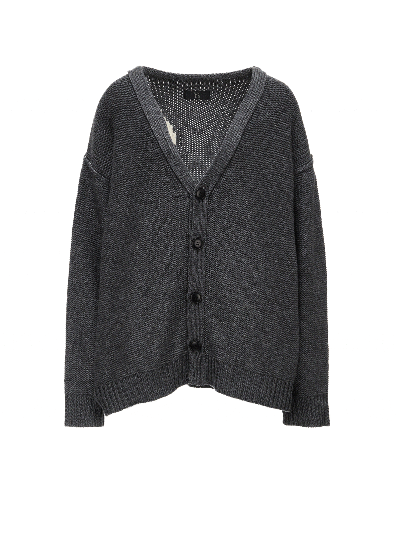 Y's カーディガン Y's LOGO KNIT CARDIGAN(S Black): Y's｜THE SHOP YOHJI YAMAMOTO