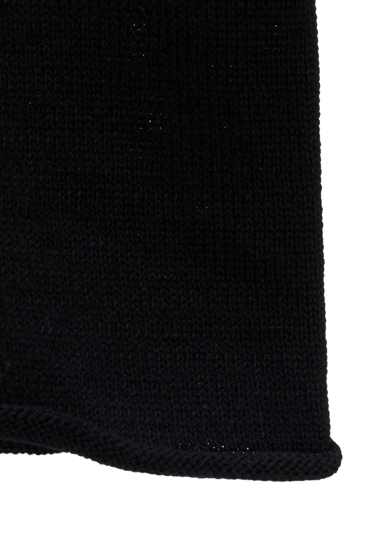 WOOL JERSEY LACE HIGH NECK PULLOVER