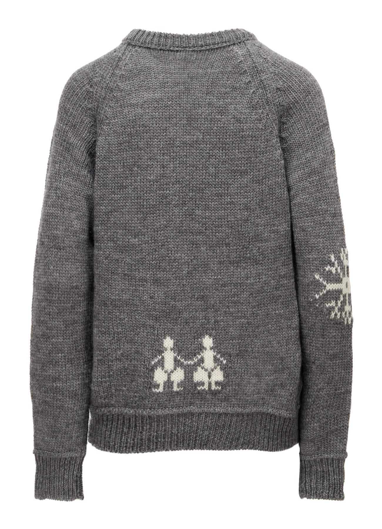 WOOL JERSEY INTARSIA PULLOVER