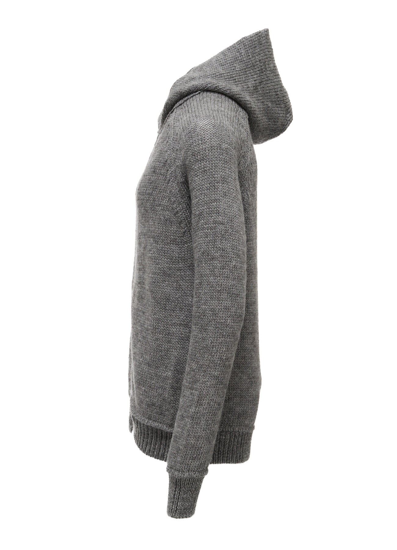 WOOL JERSEY INTARSIA HOODIE