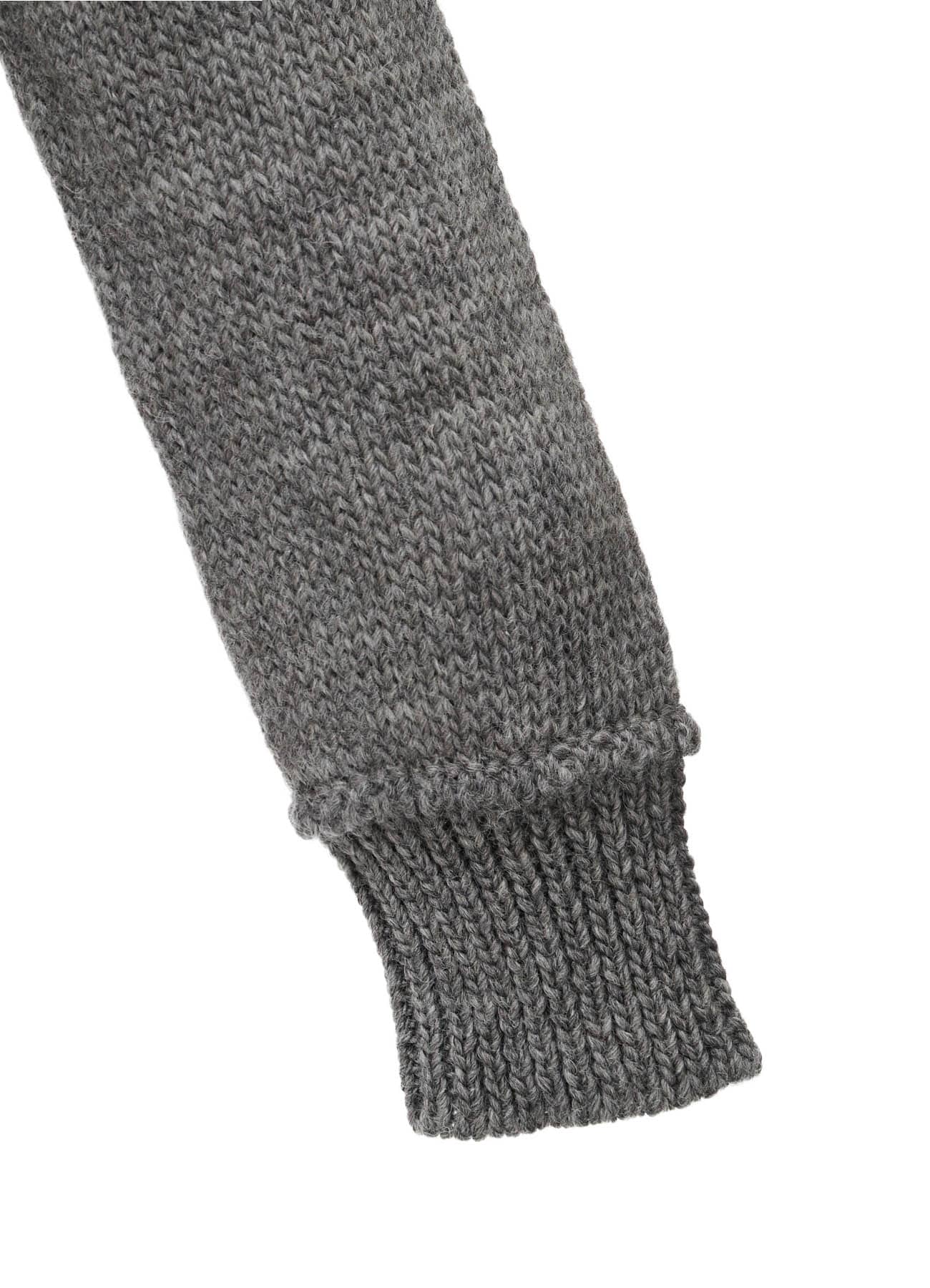 WOOL JERSEY INTARSIA HOODIE