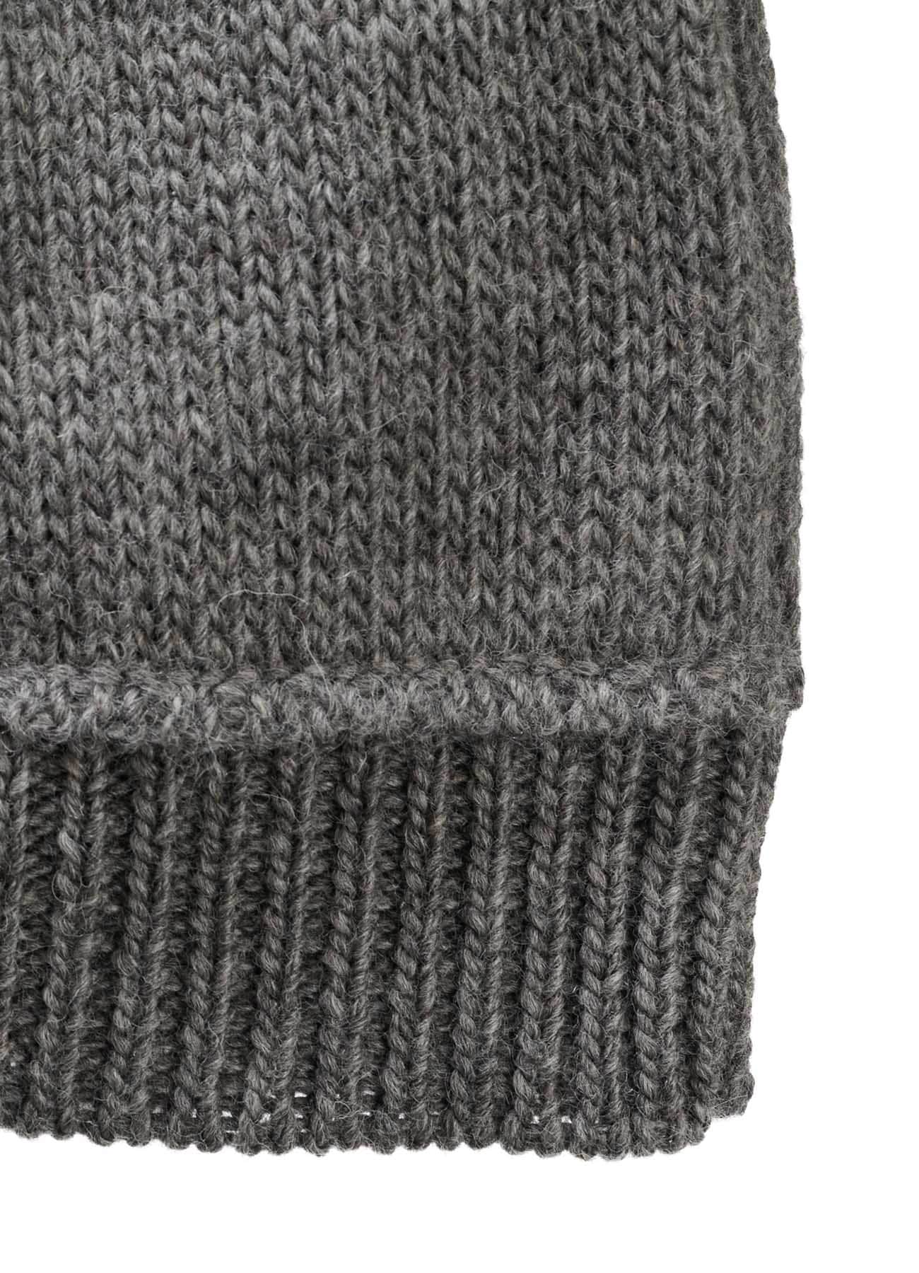WOOL JERSEY INTARSIA HOODIE