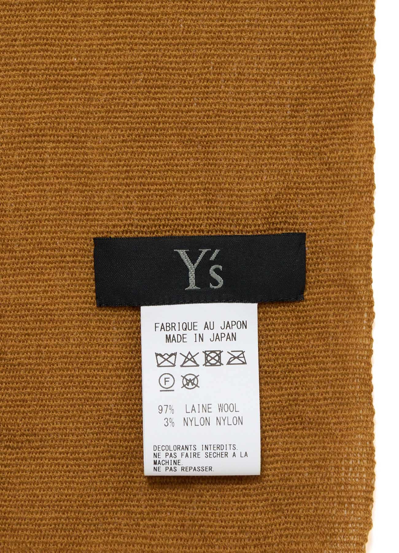 WOOL PLAIN WEAVE DOUBLE LAYER SCARF