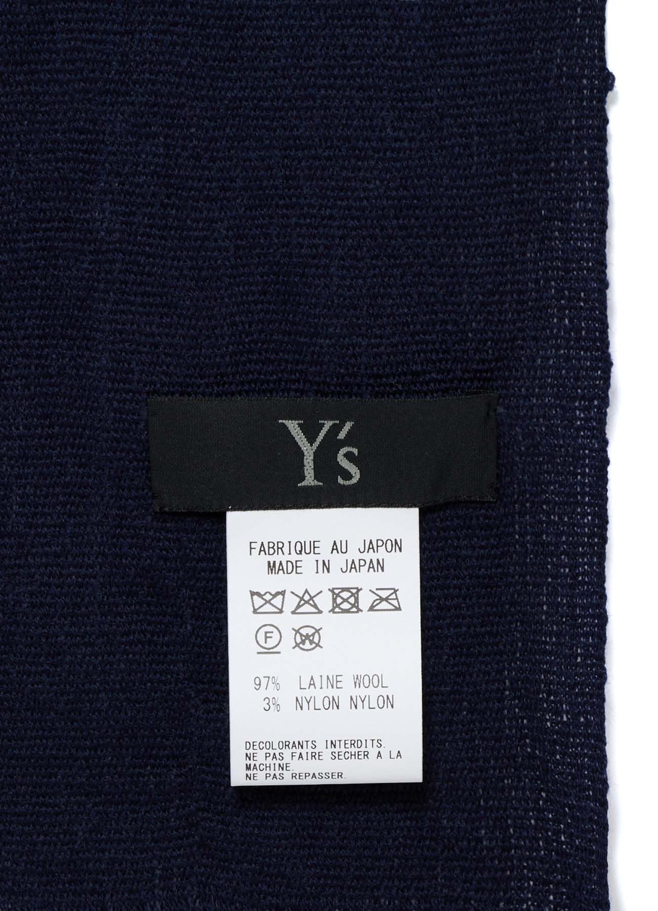 WOOL PLAIN WEAVE DOUBLE LAYER SCARF