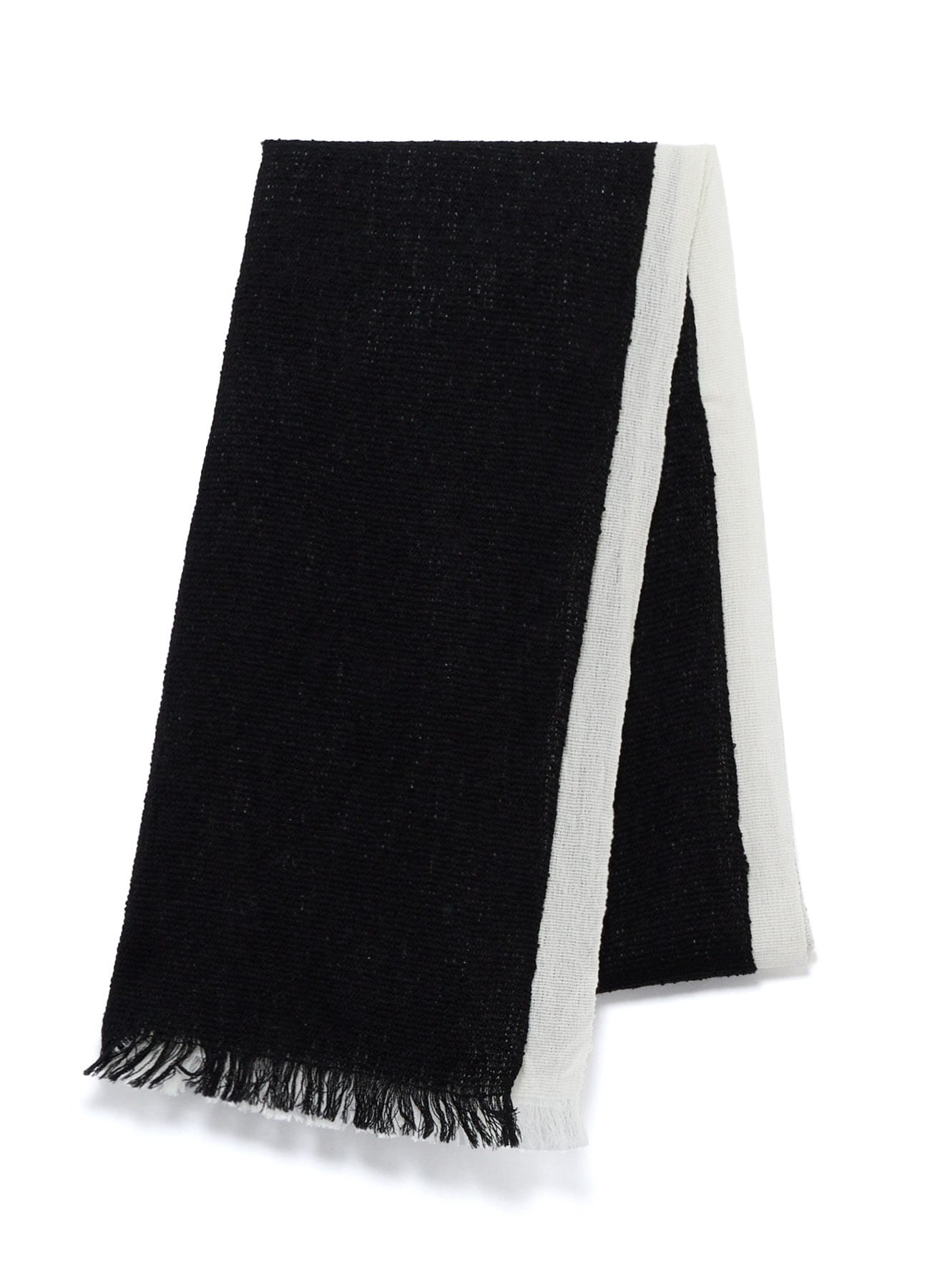 WOOL PLAIN WEAVE DOUBLE LAYER SCARF