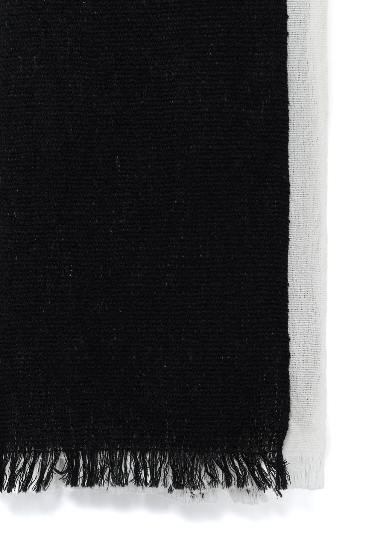 WOOL PLAIN WEAVE DOUBLE LAYER SCARF