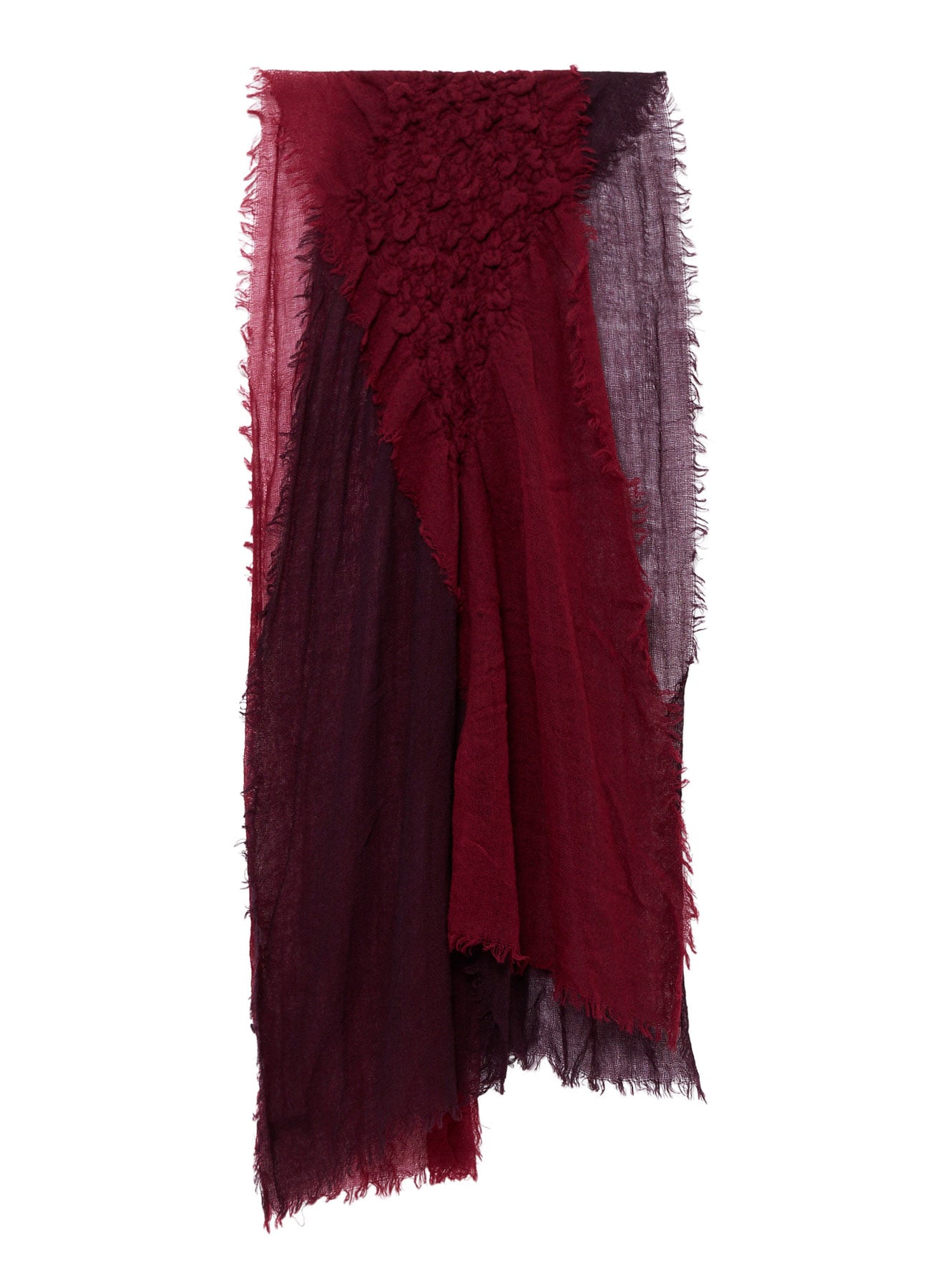 WOOL PLAIN-WEAVE CROSS STOLE
