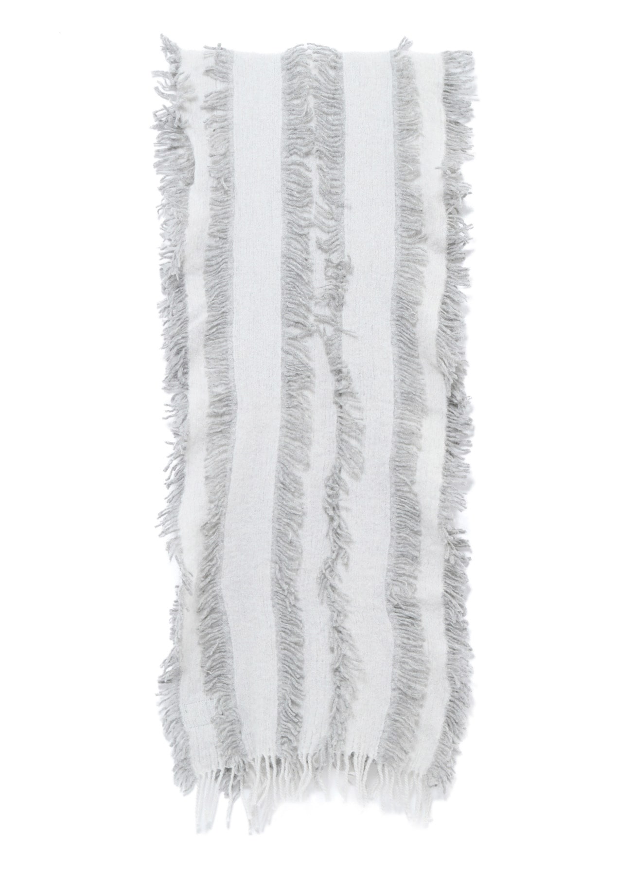 WOOL SATIN-WEAVE CUT STOLE