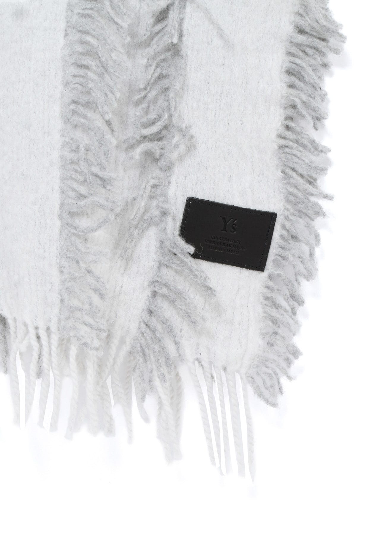 WOOL SATIN-WEAVE CUT STOLE