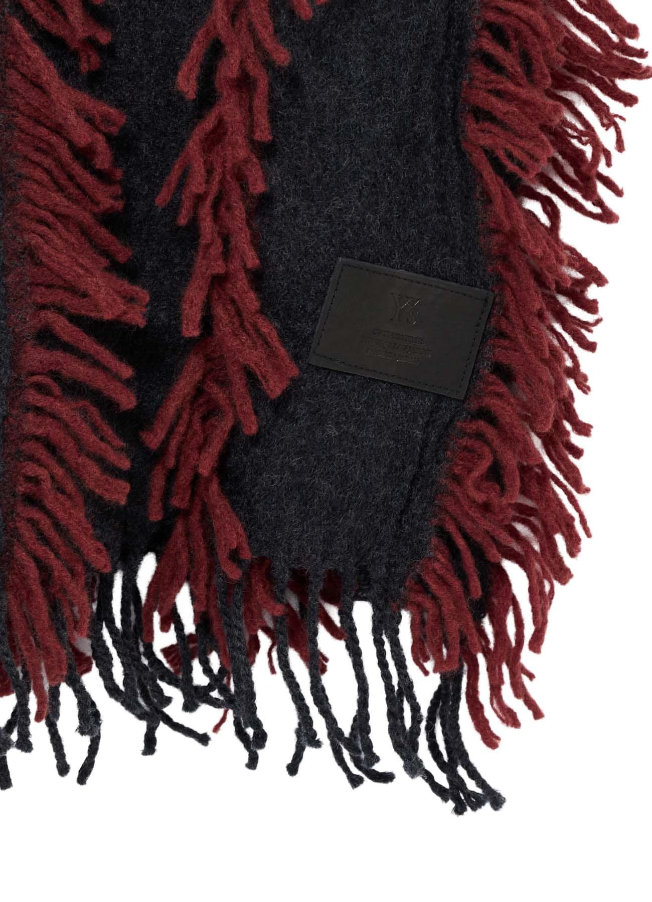 WOOL SATIN-WEAVE CUT STOLE