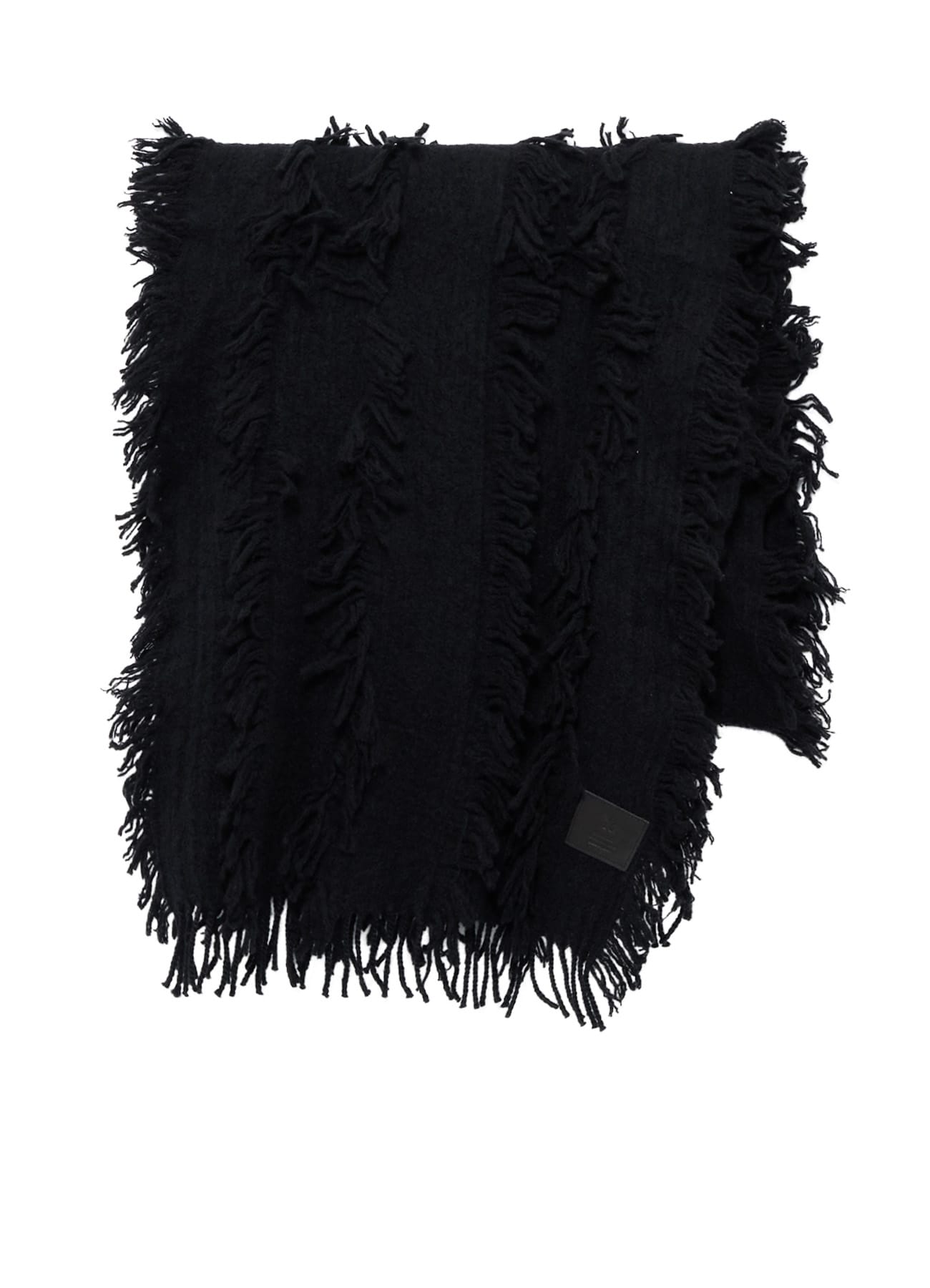 WOOL SATIN-WEAVE CUT STOLE