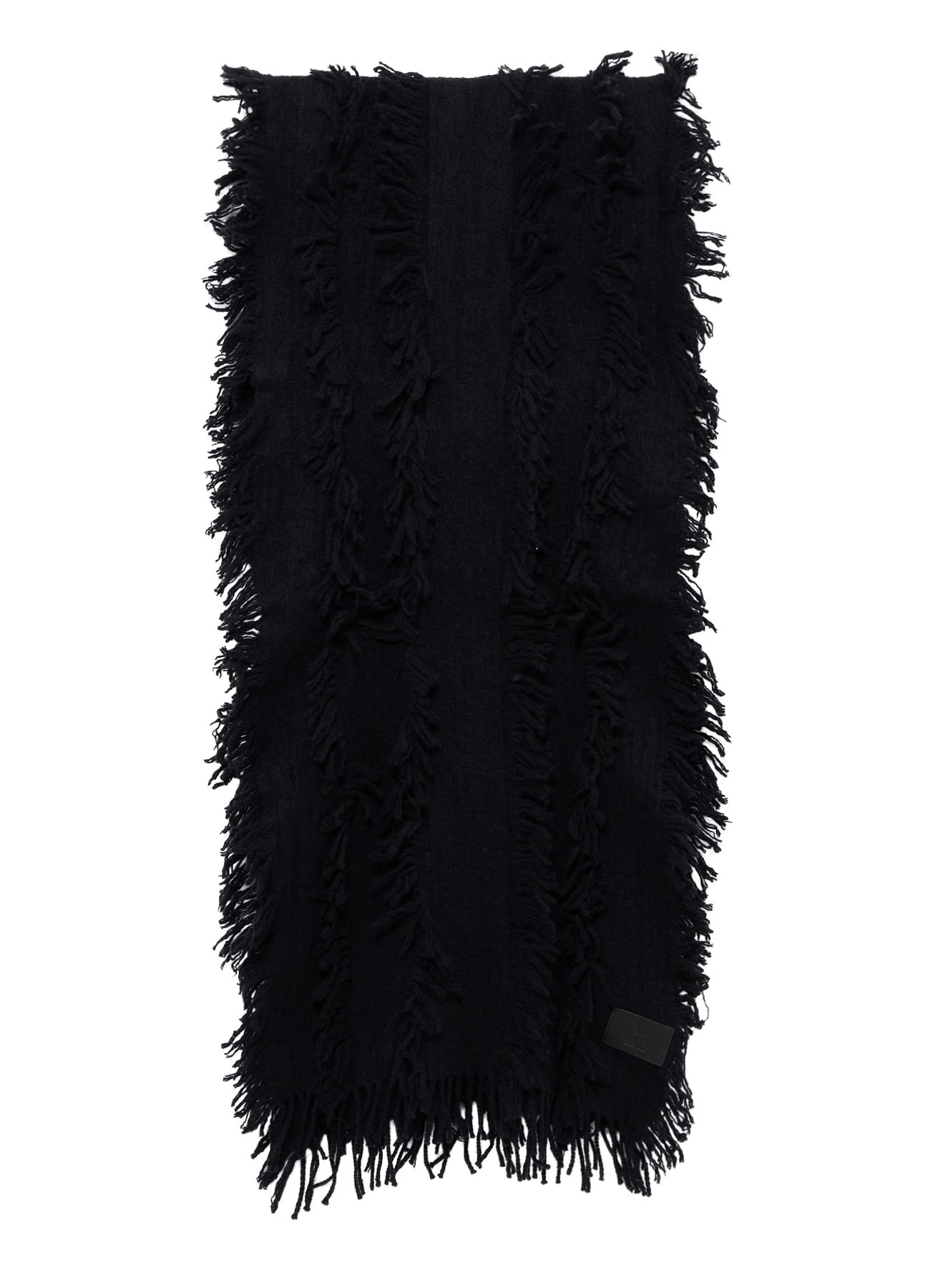 WOOL SATIN-WEAVE CUT STOLE